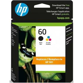 HP 60/901 Ink Cartridges - Black, Tri-color, 2 Cartridges (N9H63FN)