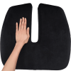 Long U-Shape Memory Foam Seat Cushion for Tailbone Pain Relief