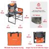 Camping Directors Chair, Heavy Duty,Oversized Portable Folding Chair with Side Table, Pocket for Beach, Fishing,Trip,Picnic,Lawn,Concert Outdoor Folda